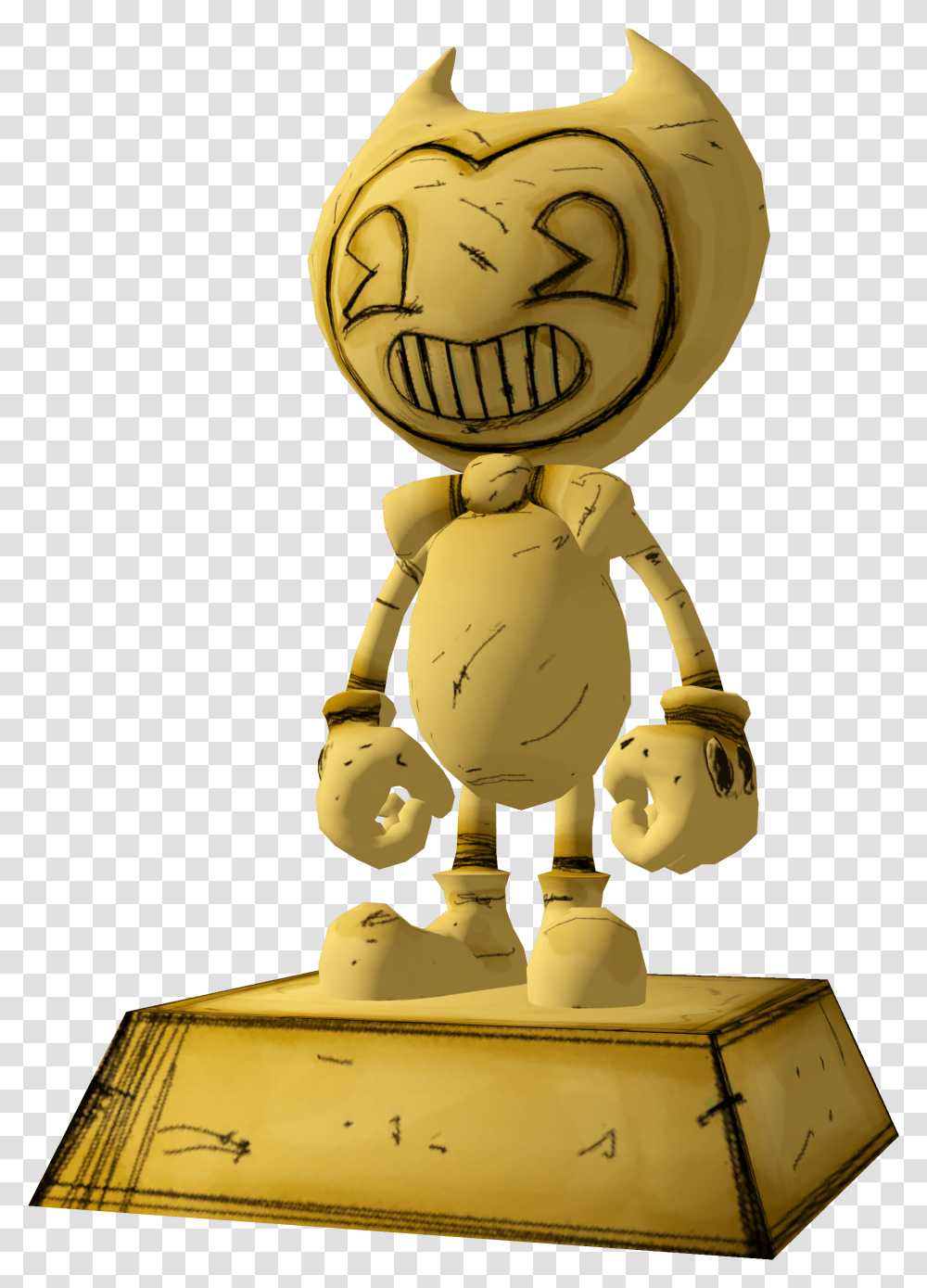 The Devilamp Yellow Bendy And The Ink Machine Toys, Robot, Astronaut, Treasure, Trophy Transparent Png