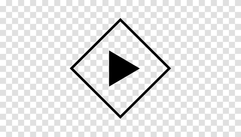 The Diamond Play Button Arrows Multimedia Icon With, Gray, World Of Warcraft Transparent Png
