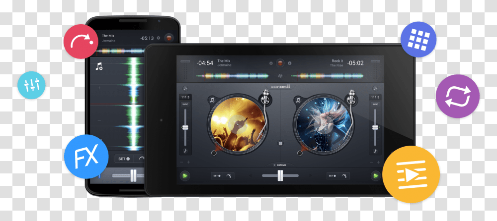 The Dj App For Android Electronics, Stereo, Mobile Phone, Cell Phone, Studio Transparent Png