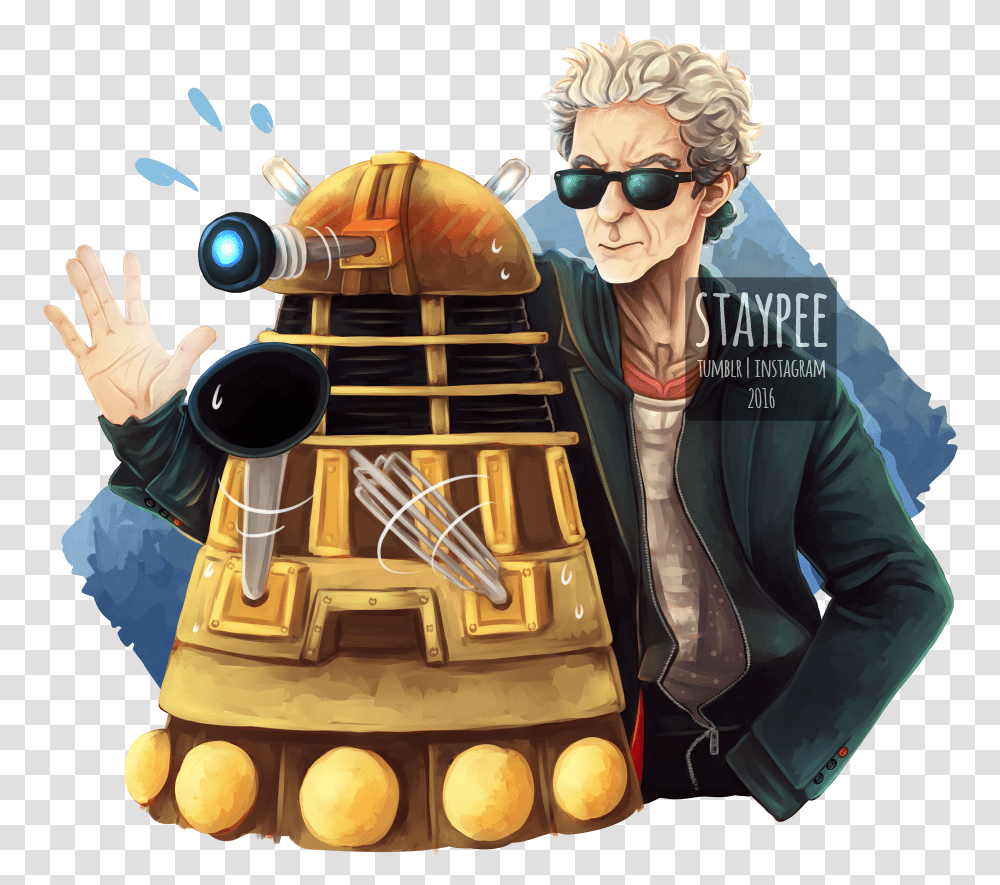 The Doctor And A Dalek Explain 12, Sunglasses, Accessories, Accessory, Person Transparent Png