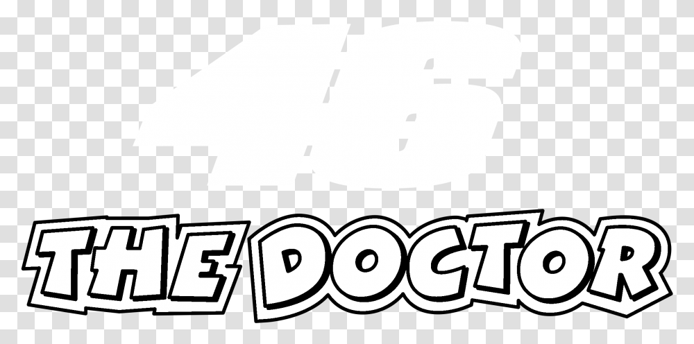 The Doctor Logo Black And White 46 The Doctor, Number, Hand Transparent Png