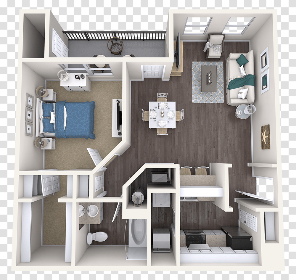 The Dogwood 1 Bedroom Floor Plan, Diagram, Plot Transparent Png