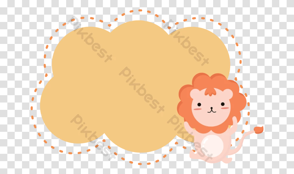 The Dotted Line Is Of Animalthe Bubble Happy, Food, Heart Transparent Png