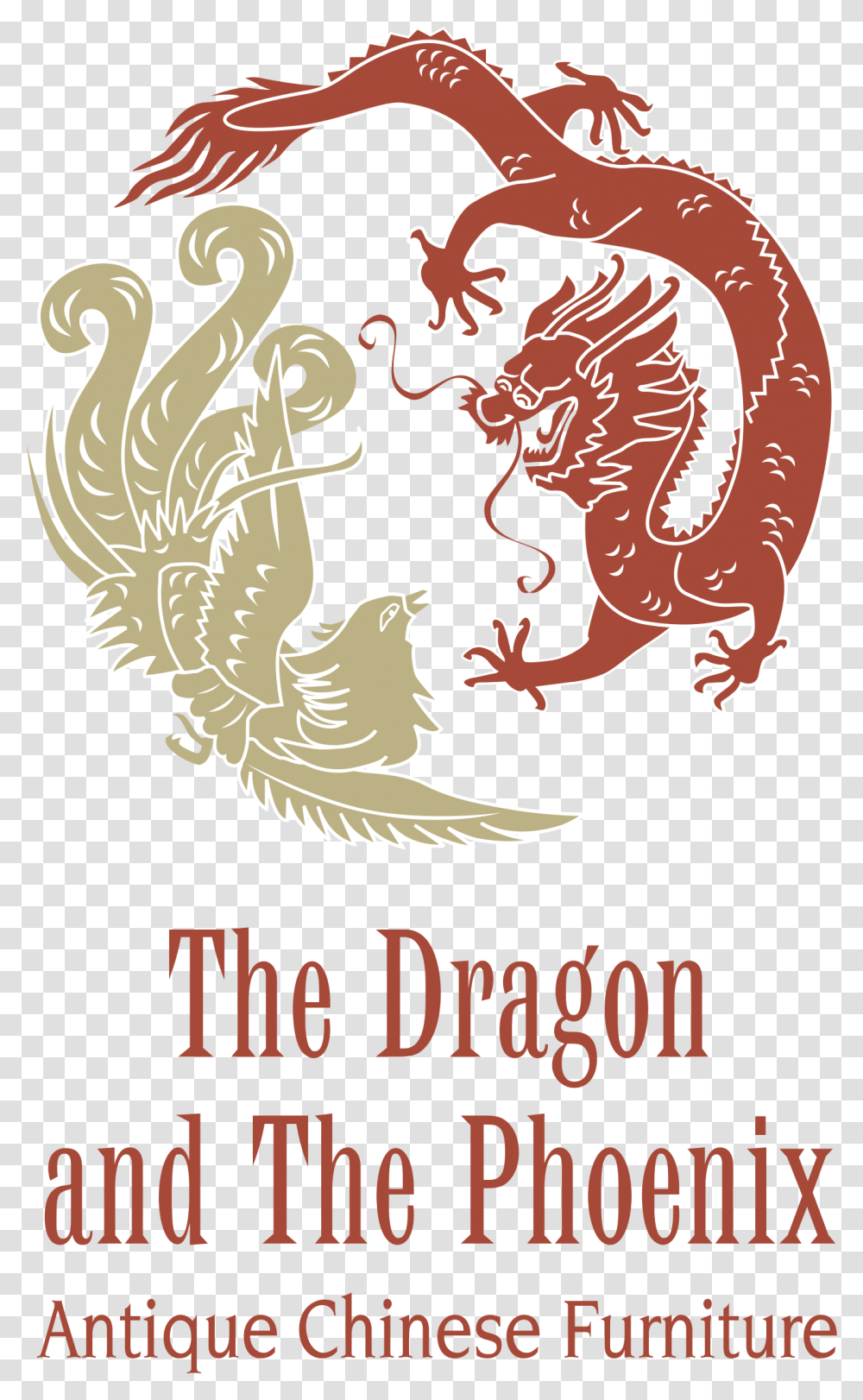 The Dragon And Phoenix Logo & Svg Vector Chinese Phoenix Bird, Poster, Advertisement Transparent Png