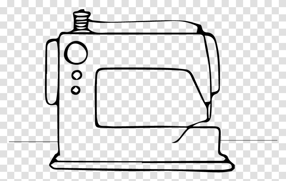The Drawing Of A Leather Sewing Machine Line Art, Gray, World Of Warcraft Transparent Png