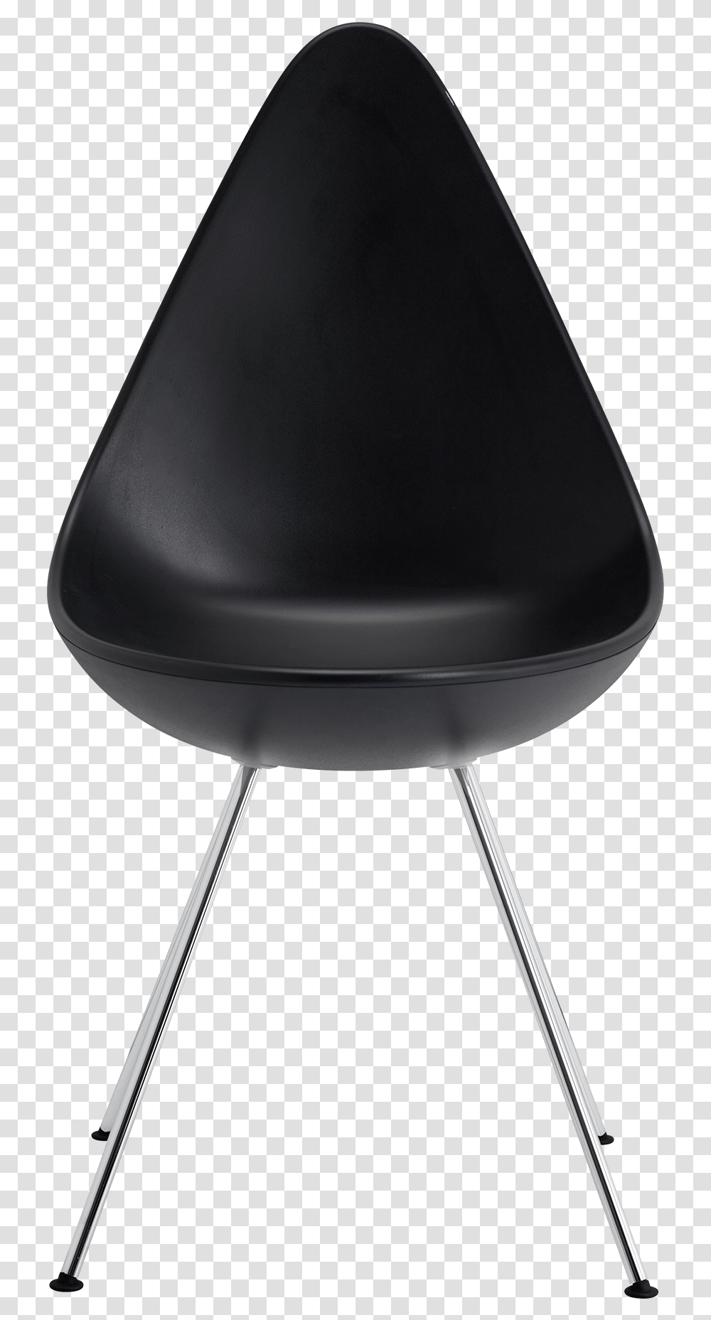 The Drop Chair Arne Jacobsen Black Monochrome Base Arne Jacobsen Drop Chair, Furniture, Lamp, Sweets, Food Transparent Png
