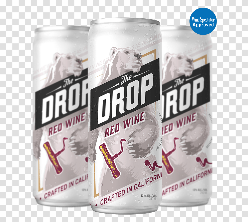The Drop Red Wine Cream Soda, Tin, Can, Beverage, Drink Transparent Png