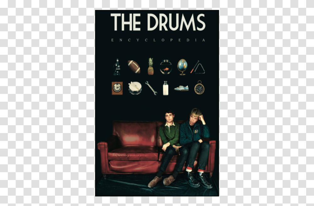The Drums Encyclopedia Encyclopedia The Drums, Person, Couch, Furniture, Shoe Transparent Png