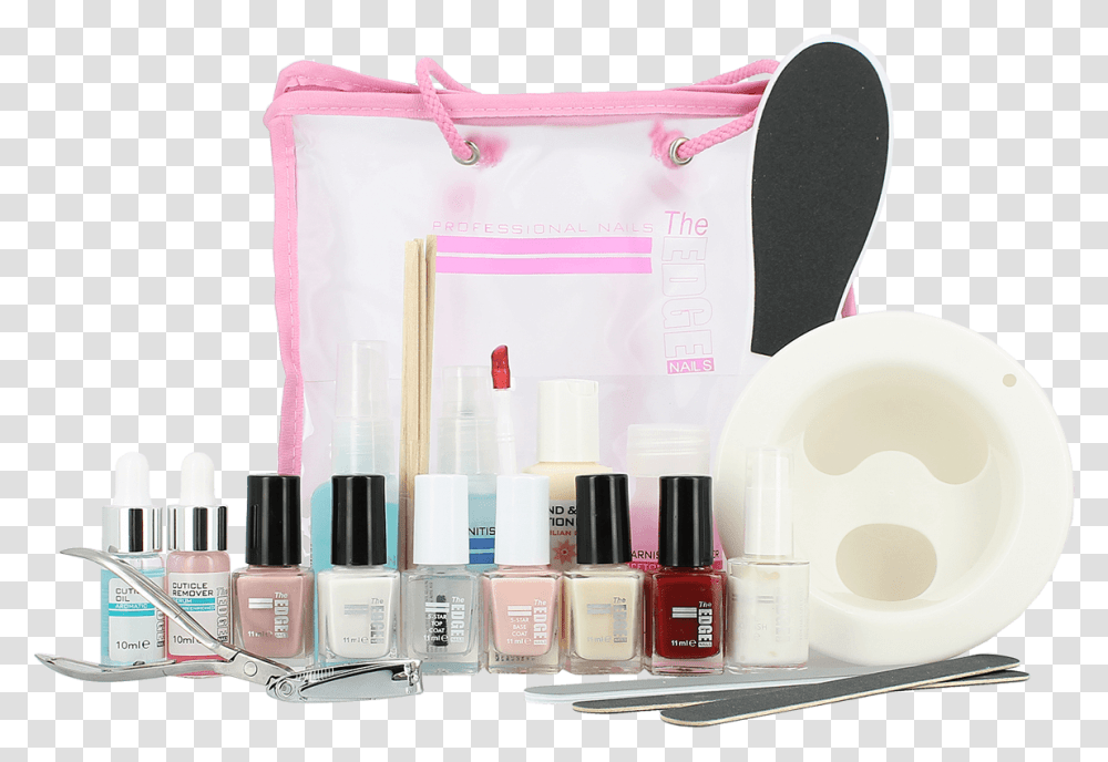 The Edge Nails Natural Manicurepedicure Kit Eye Liner, Cosmetics, Diaper, Lipstick, First Aid Transparent Png