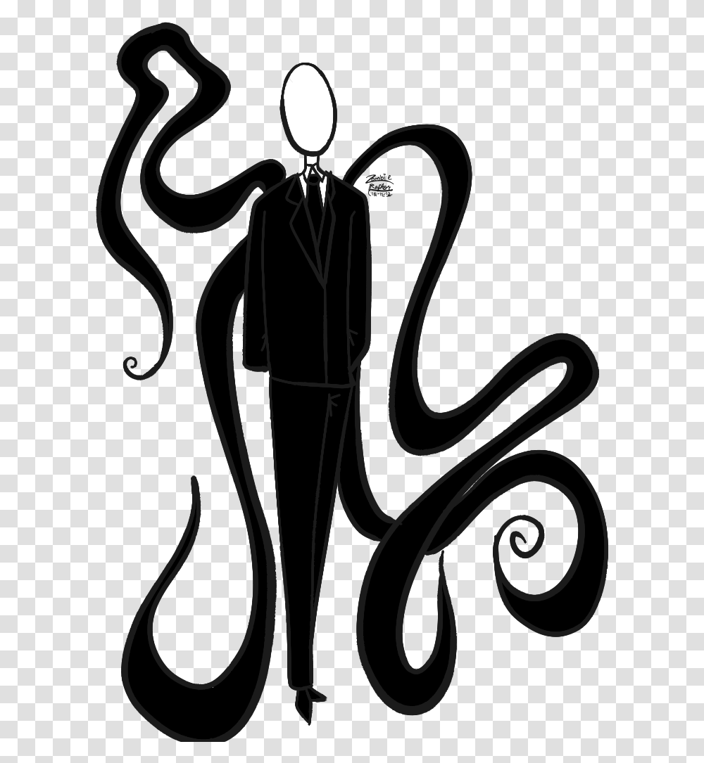 The Eight Pages Slender Man Stabbing Drawing Creepypasta Slenderman, Sculpture, Statue, Light Transparent Png