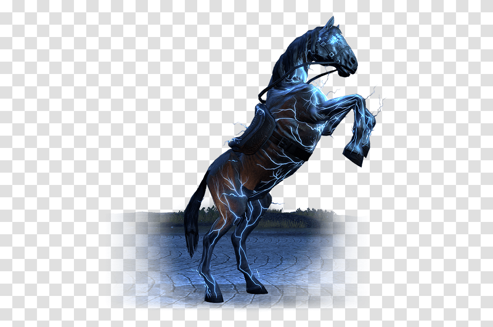 The Elder Scrolls Online Eso Lightning Horse Mount, Mammal, Animal, Stallion Transparent Png