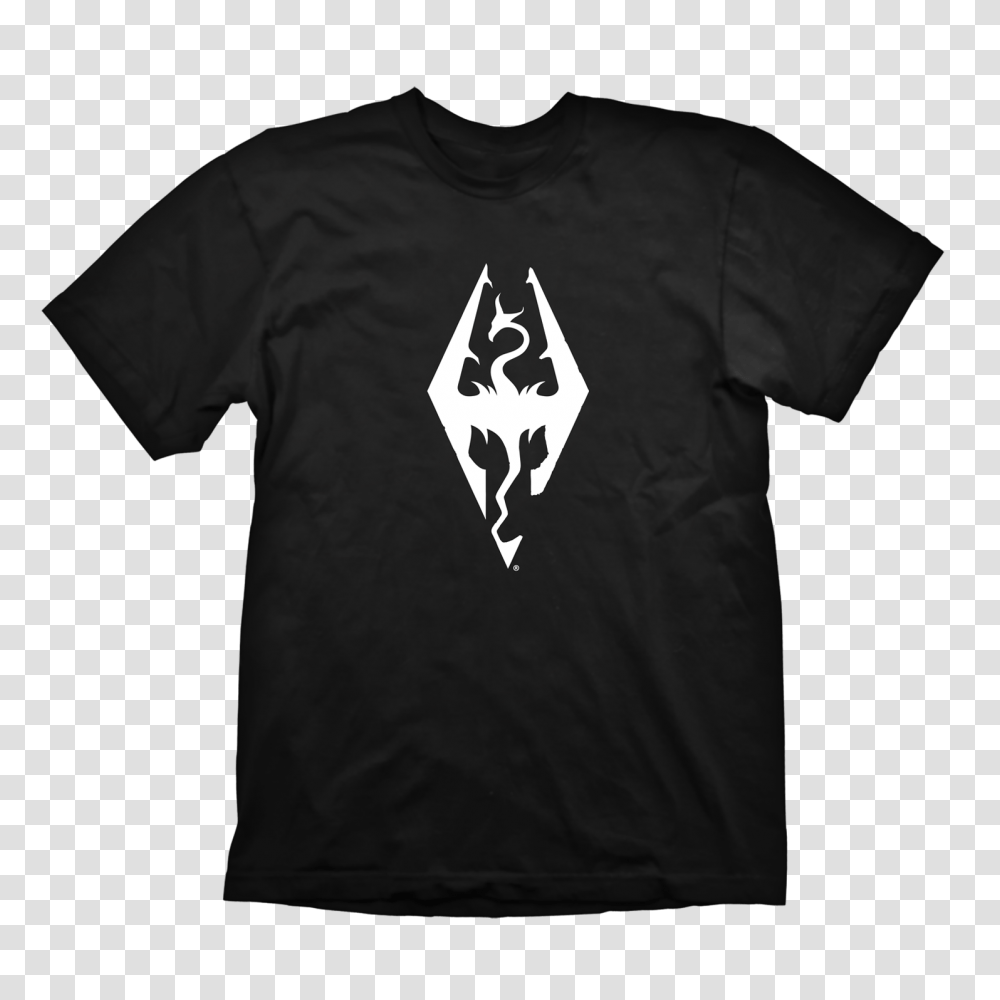 The Elder Scrolls V Skyrim T Shirt Dragon Symbol Official, Apparel, T-Shirt, Sleeve Transparent Png