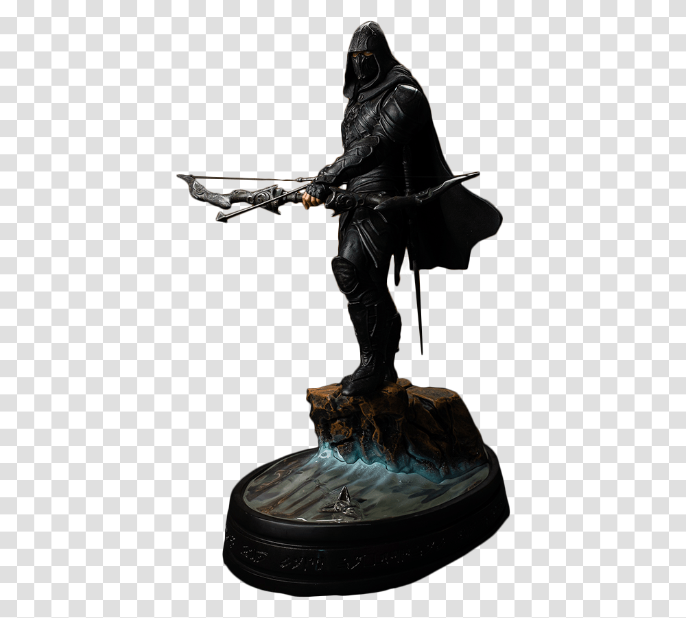 The Elder Scrolls V Statue, Person, Human, Figurine, Weapon Transparent Png