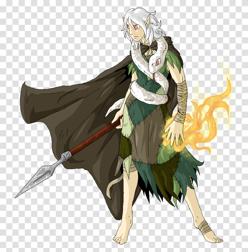 The Elven Druid Half Elf White Hair, Weapon, Weaponry, Person, Human Transparent Png