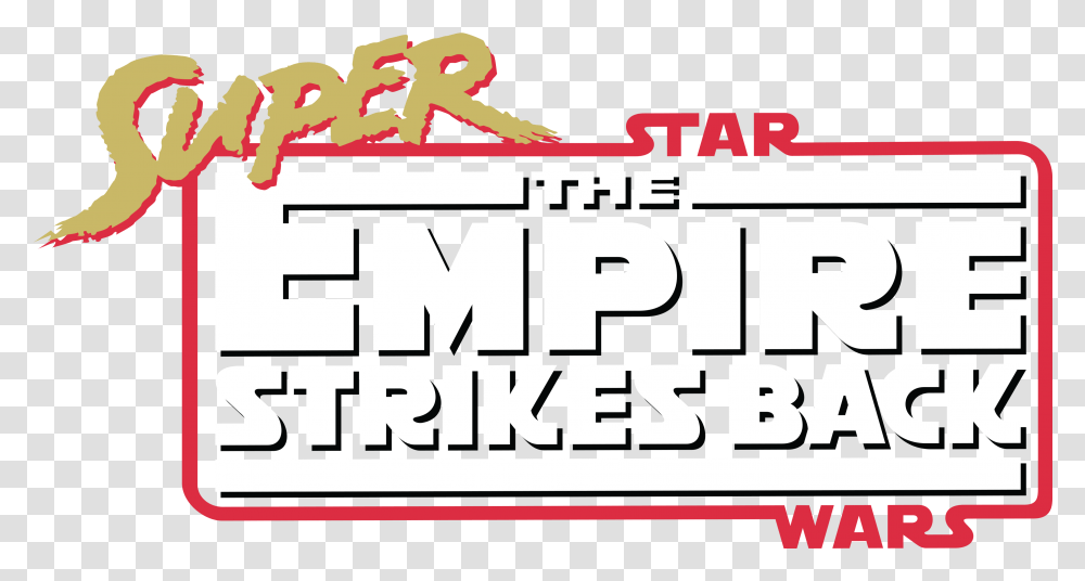 The Empire Super Star Wars Empire Strikes Back Logo, Text, Label, Word, Alphabet Transparent Png