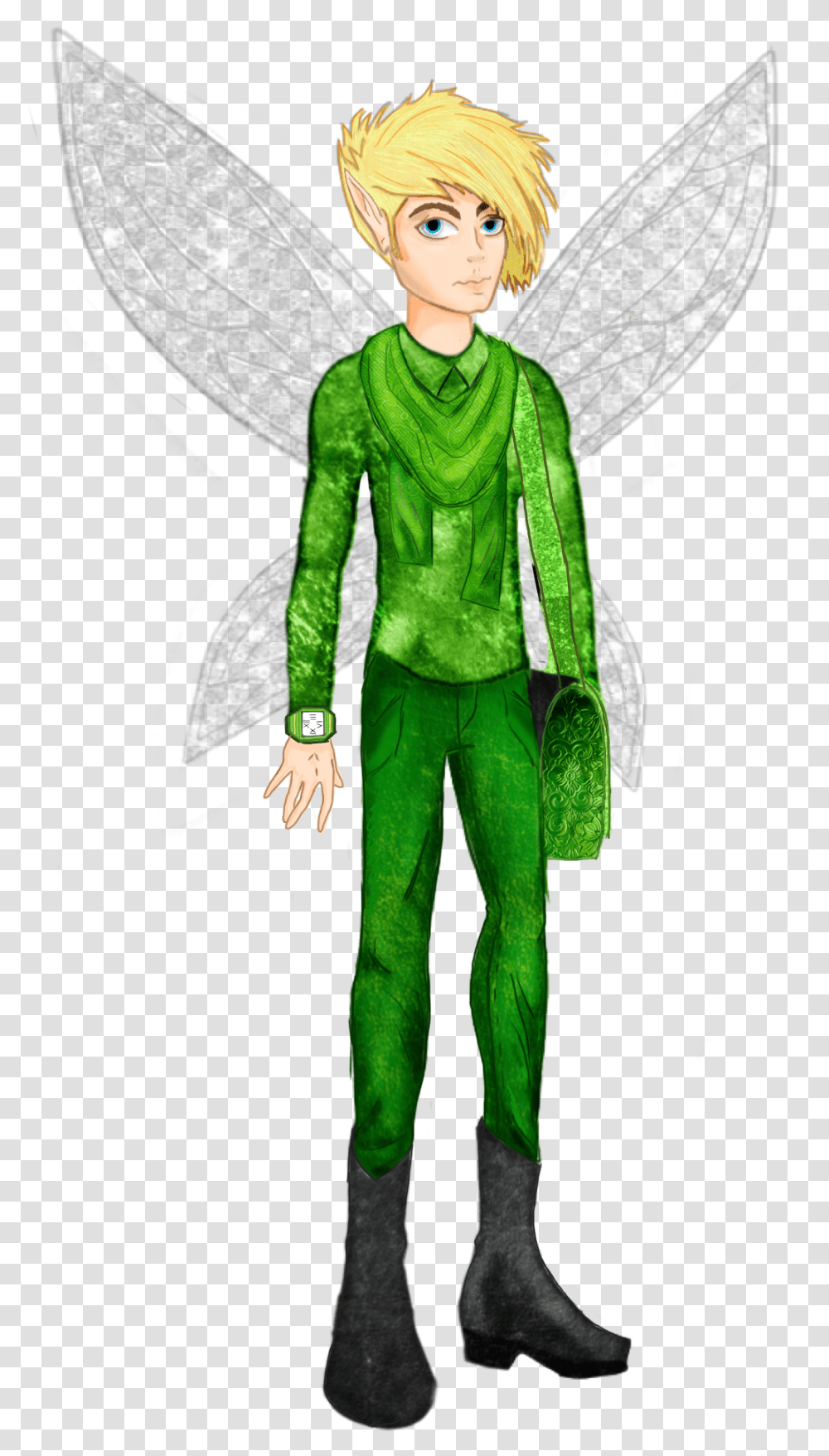 The End Is Just The Beginning Fairy, Green, Elf, Person, Figurine Transparent Png