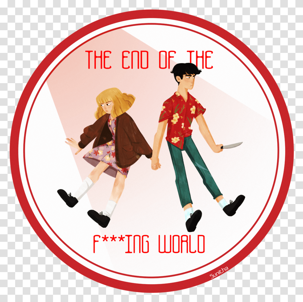 The End Of The Fing World End Of The F Ing World, Label, Person Transparent Png
