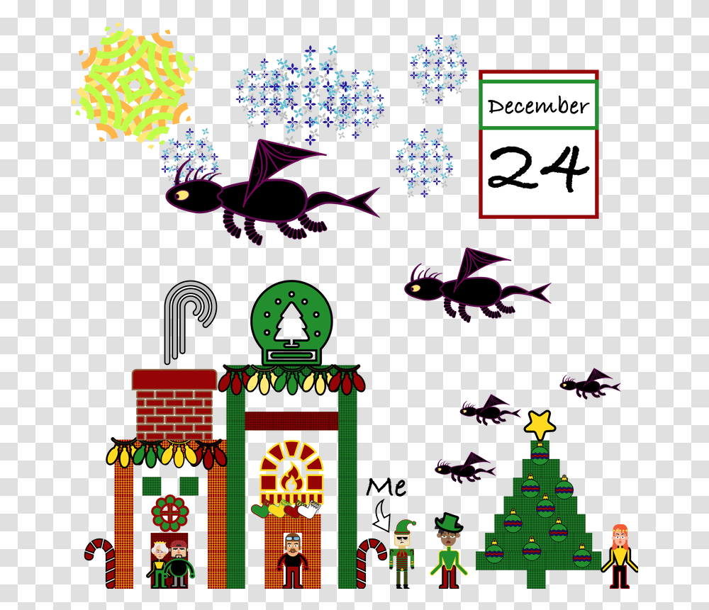 The Ender Dragon Who Saved Christmas Arc Release Ty The Cartoon, Graphics, Lighting, Text, Pac Man Transparent Png
