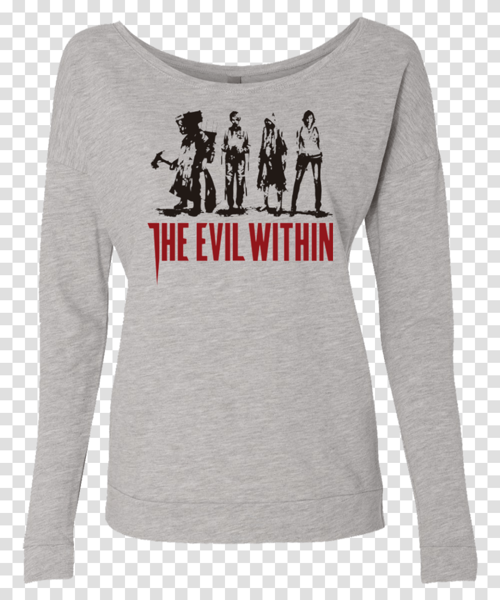The Evil Within French Terry Scoop T Shirt For Doctors, Sleeve, Apparel, Long Sleeve Transparent Png
