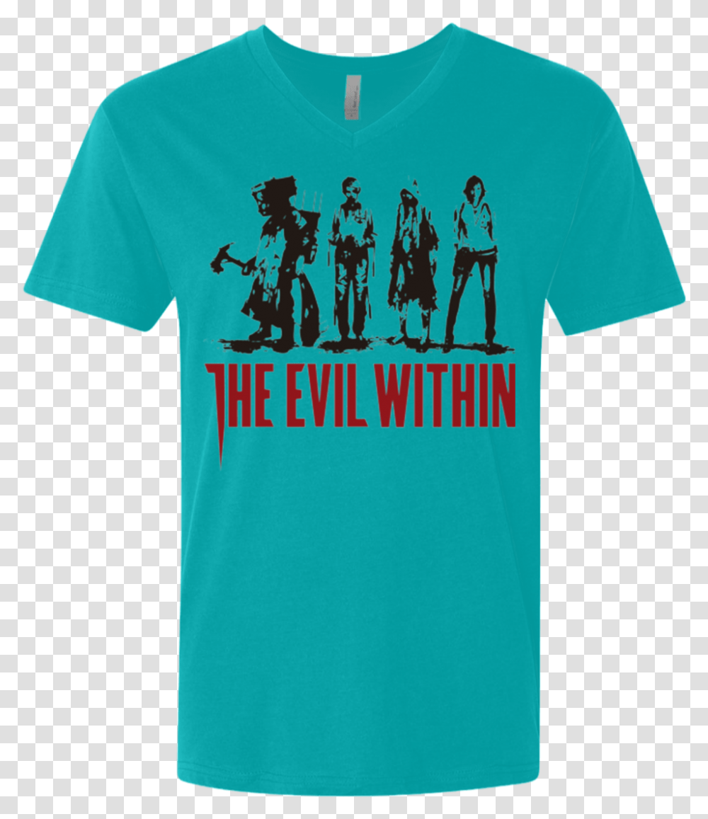 The Evil Within Men's Premium V Neck Golf Tournament T Shirt Ideas, Apparel, T-Shirt, Person Transparent Png