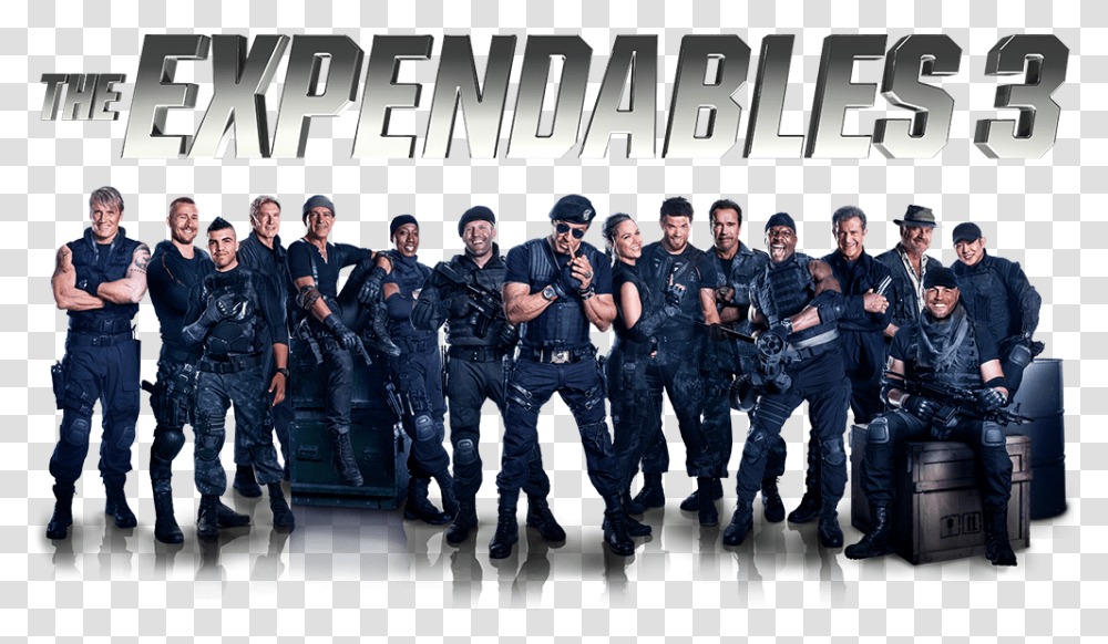 The Expendables 3 Logo, Person, Human, Military Uniform, People Transparent Png