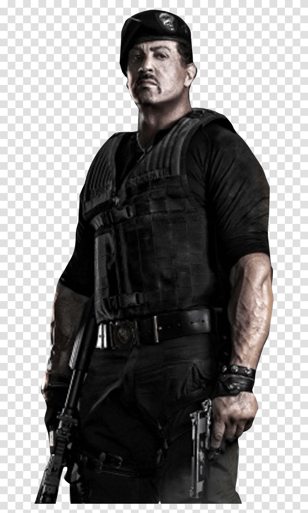 The Expendables Sylvester Stallone Barney Ross The Expendables, Person, Outdoors, Buckle Transparent Png