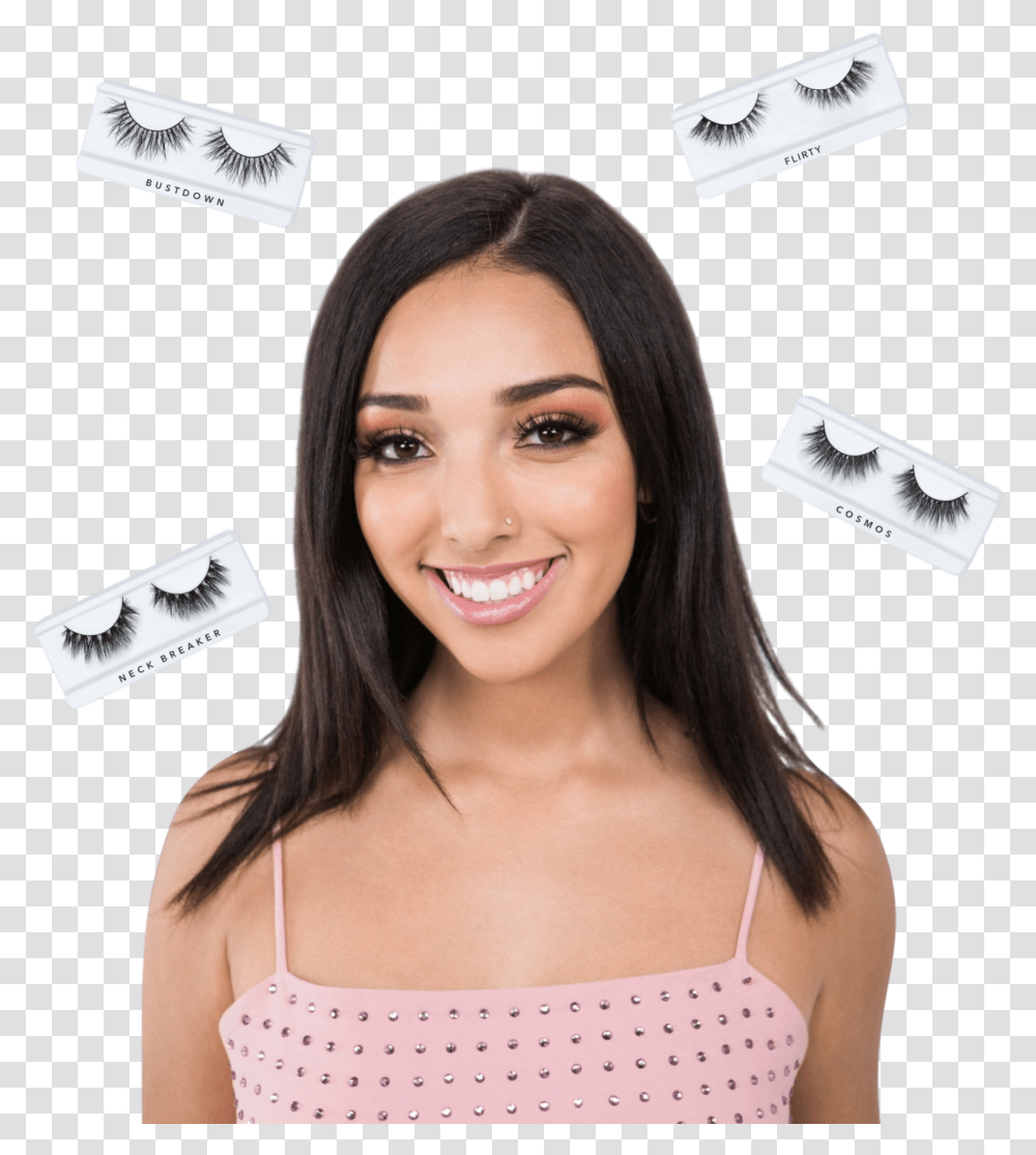 The Eyelash Subscription Box Girl, Face, Person, Clothing, Text Transparent Png