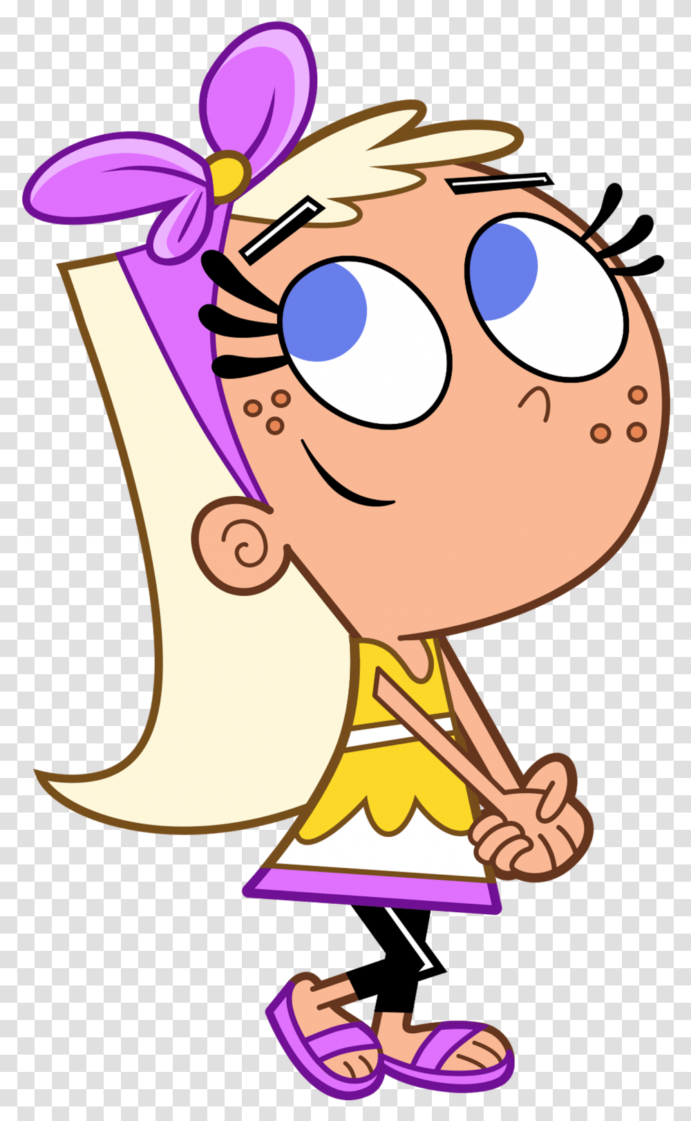 The Fairly Oddparents Character Chloe Daydreaming Cosmo Und Wanda Chloe, Label, Sticker, Christmas Stocking Transparent Png