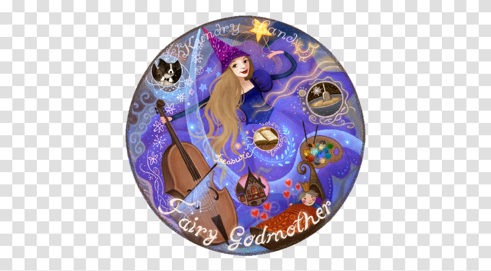 The Fairy Godmother Cd, Disk, Birthday Cake, Art, Person Transparent Png
