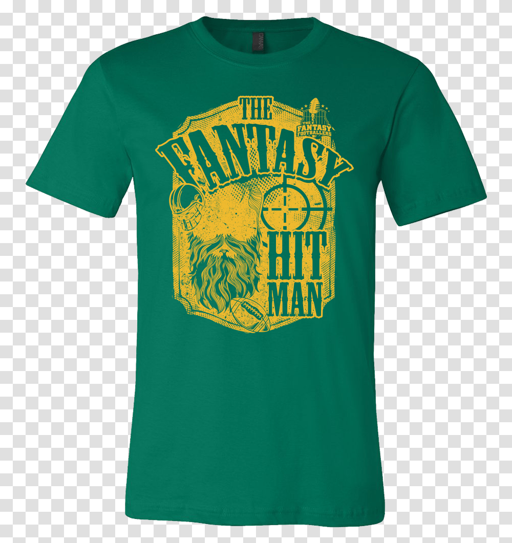 The Fantasy Hitman Green T Shirt, Apparel, T-Shirt, Sleeve Transparent Png