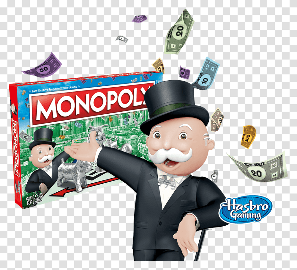 The Fast Dealing Property Trading Game Mr Monopoly Man, Person, Human, Performer, Magician Transparent Png