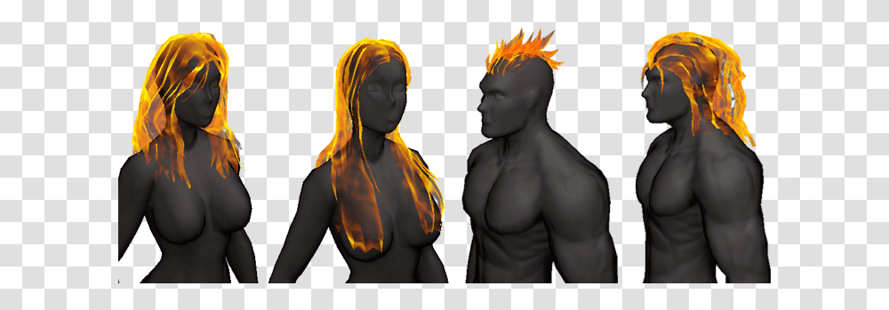 The Fire Hire Pack Adds Texture To All Fire Fire Hair Male Cartoon, Person, Torso, Hand, Photography Transparent Png
