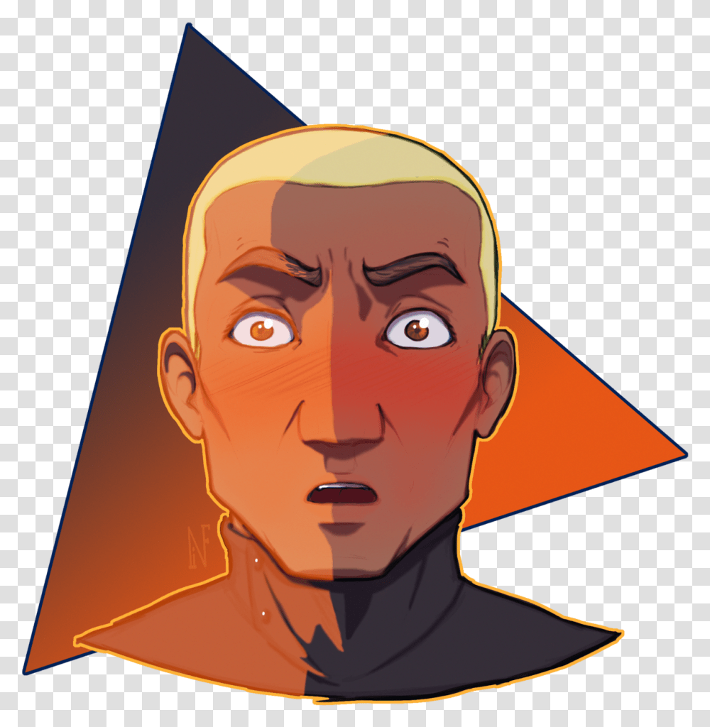 The First One Of The Blushing Sw Characters Request Illustration, Face, Person, Head Transparent Png