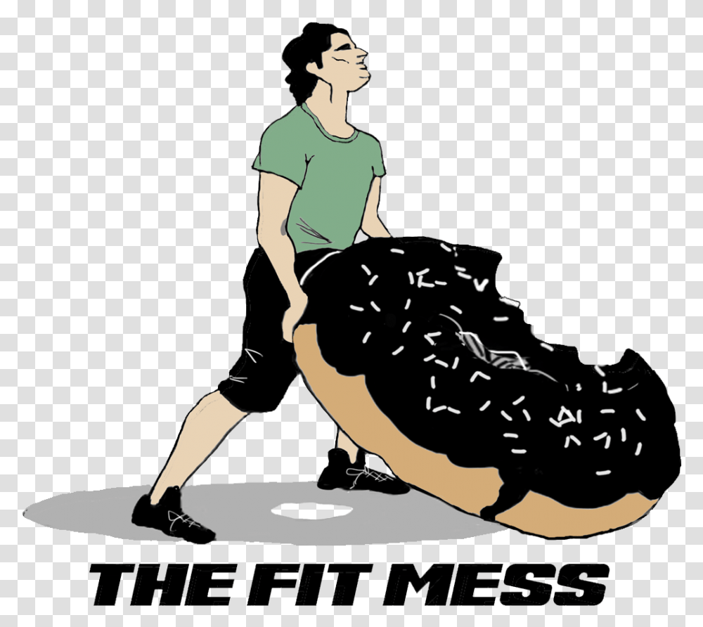 The Fit Mess Podcast For Running, Person, Furniture, Text, Art Transparent Png