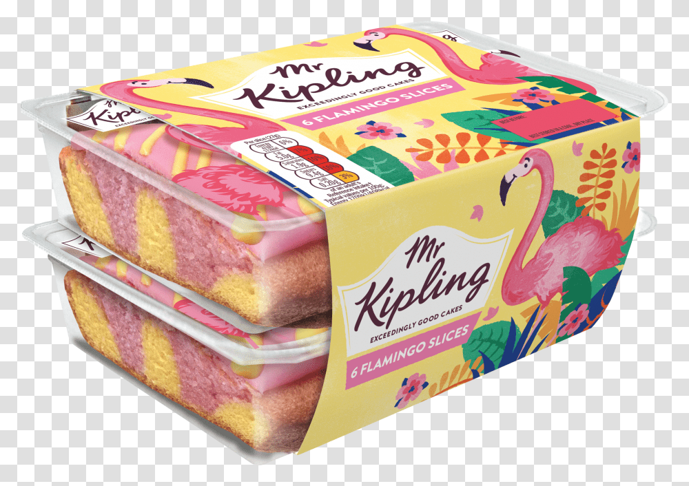 The Flamingo Slices Are Made From A Pink And Yellow Mr Kipling Unicorn Slices Transparent Png