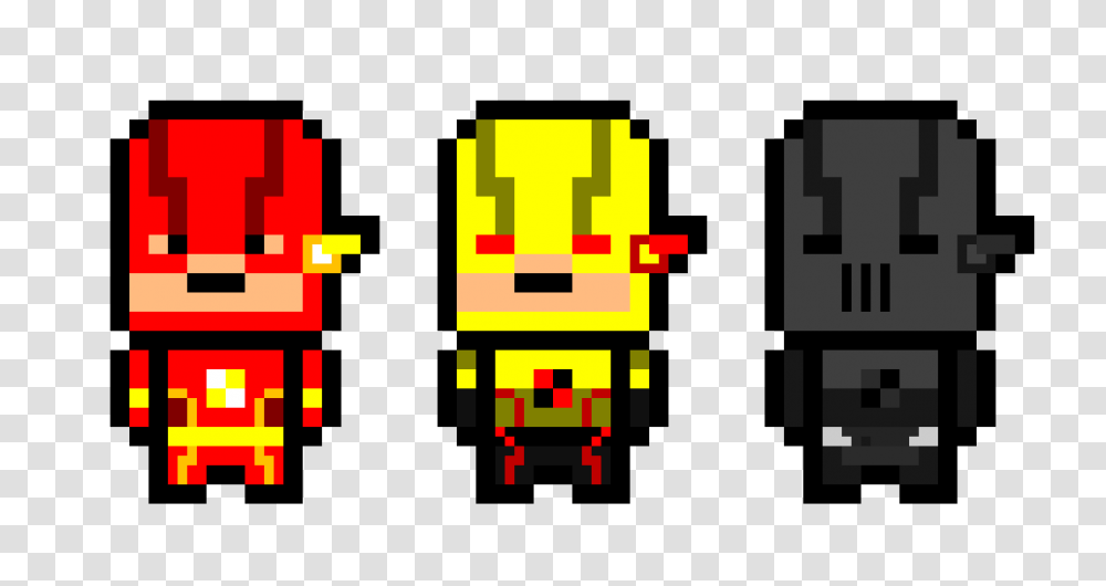 The Flash And Reverse Flash And Zoom Pixel Art Maker, Pac Man Transparent Png