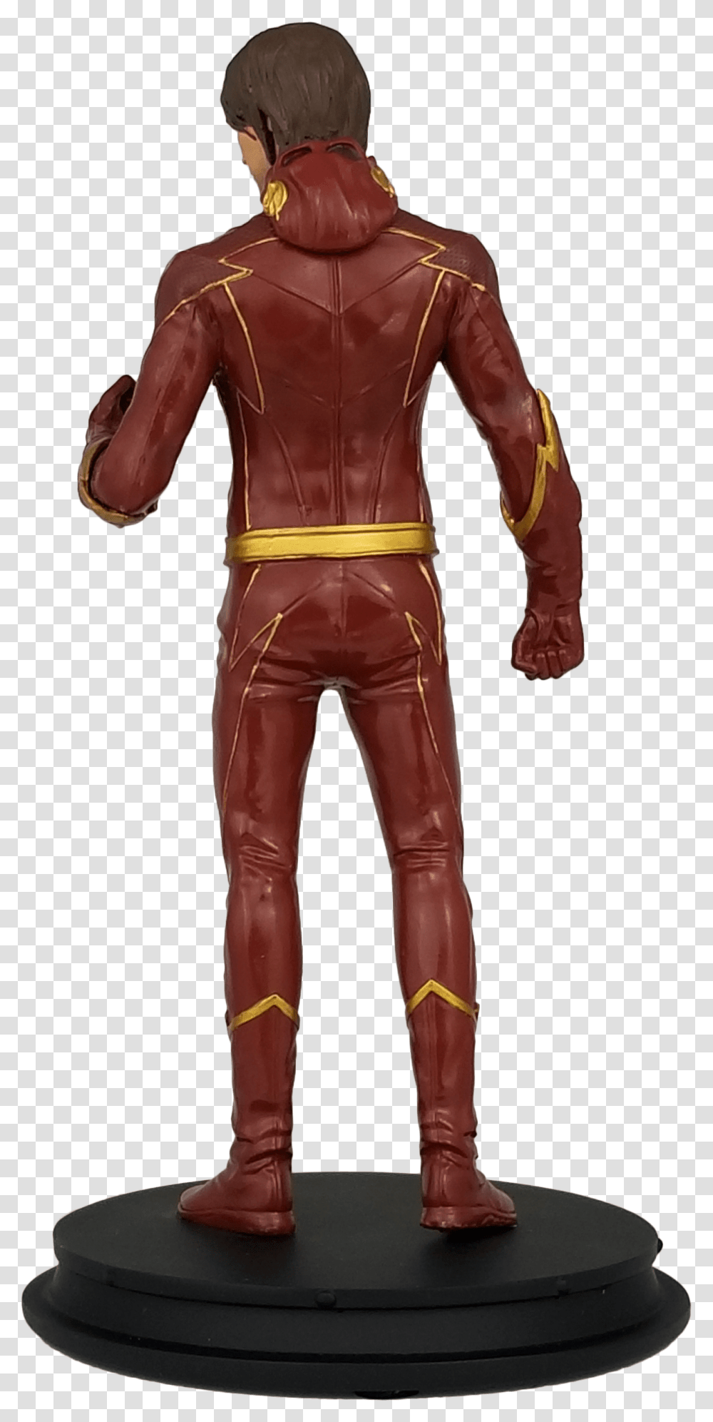 The Flash Comes The The Flash As He Appears In Season Future Flash Cw Statue, Person, Spandex, Latex Clothing Transparent Png