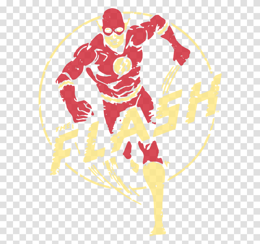 The Flash Flash Comics Menquots Ringer T Shirt Illustration, Emblem, Hand, Logo Transparent Png