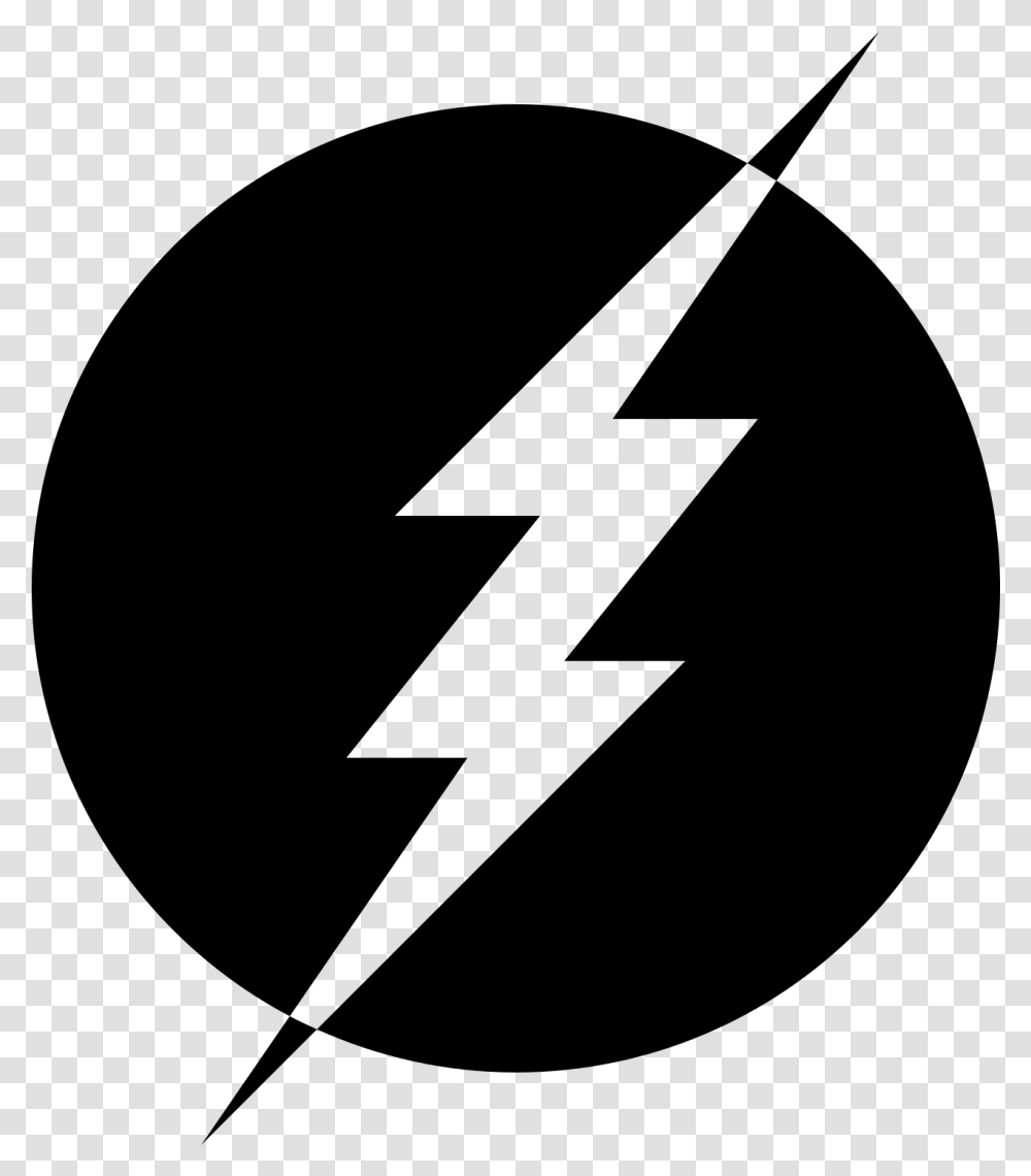 The Flash Lightning Black And White Flash Icon, Gray, World Of Warcraft Transparent Png