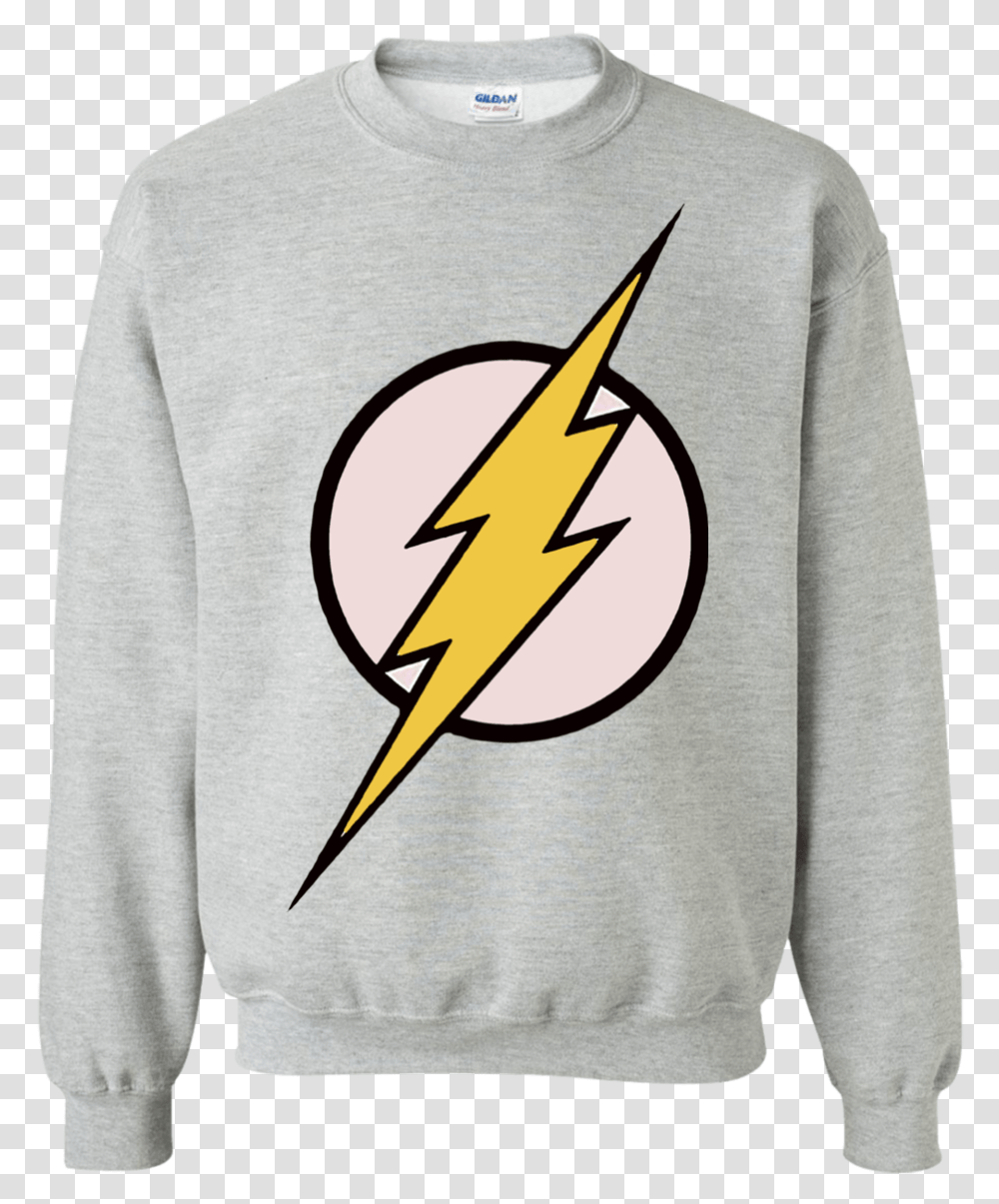 The Flash Lightning Stranger Things Hawkins Sweater, Apparel, Sweatshirt, Hoodie Transparent Png