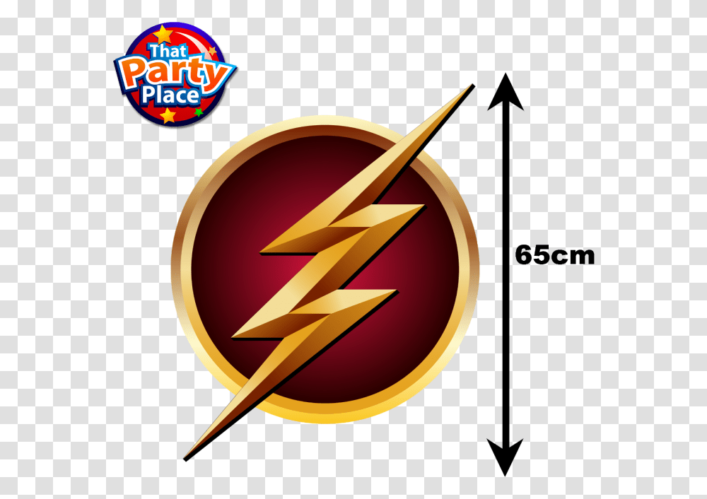 The Flash Logo Vinyl Wall Art High Quality Glossy Sticker 65x53cm Flash Logo, Symbol, Trademark, Dynamite, Bomb Transparent Png