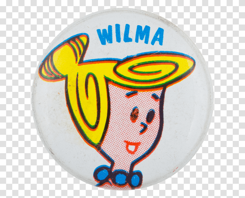 The Flintstones Wilma Entertainment Button Museum Badge, Ball, Logo, Trademark Transparent Png