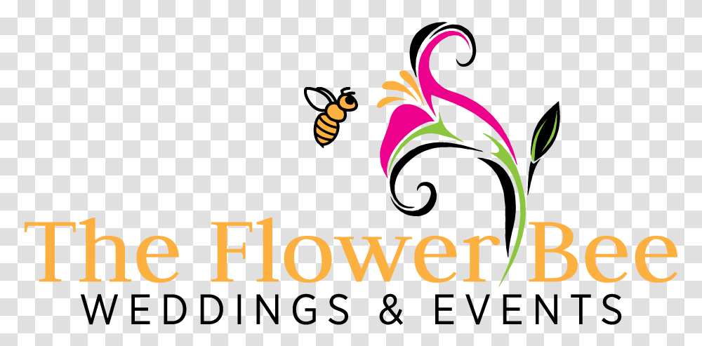The Flower Bee Weddings And Events Flower Bee Logo, Floral Design, Pattern Transparent Png