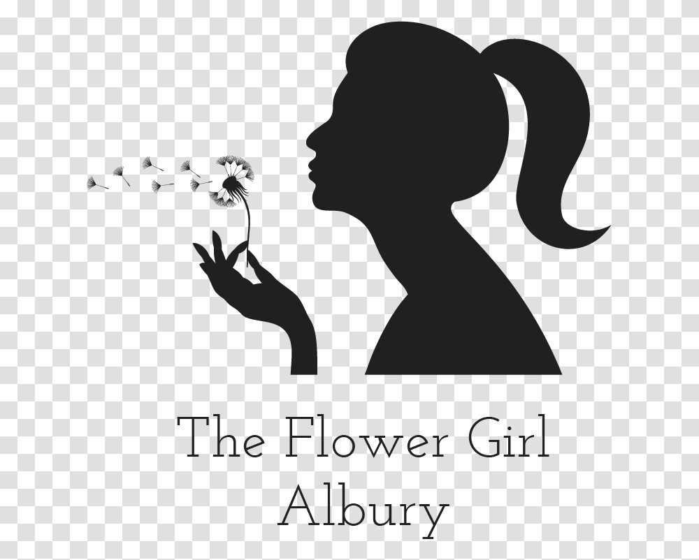 The Flower Girl Albury Dandelion Silhouette, Gray, Outdoors, Nature, Astronomy Transparent Png