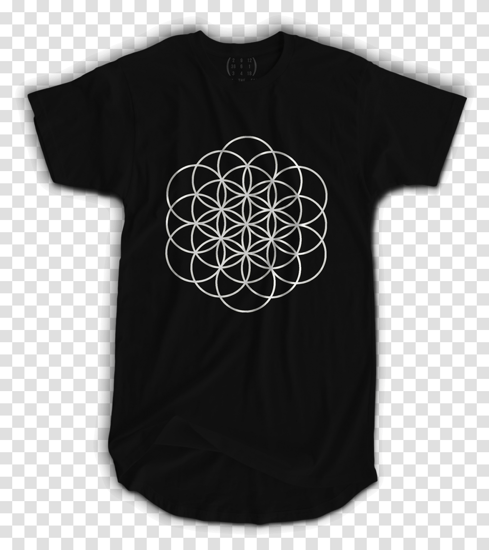 The Flower Of Life Active Shirt, Apparel, T-Shirt, Sleeve Transparent Png