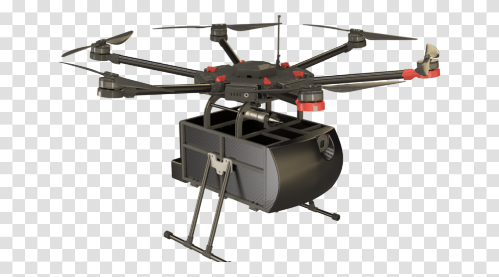 The Flytrex M600 Delivery Drone Background, Helicopter, Aircraft, Vehicle, Transportation Transparent Png