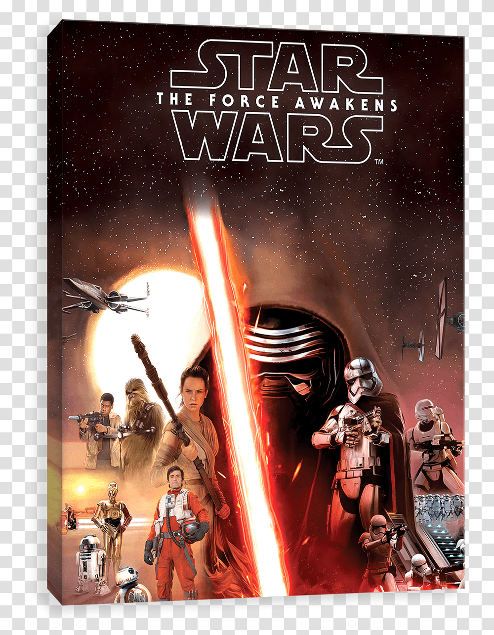 The Force Awakens Star Wars The Force Awaken Posters, Advertisement, Person, Musician, Musical Instrument Transparent Png