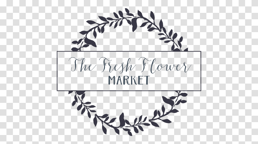 The Fresh Flower Market Calligraphy, Handwriting, Label Transparent Png