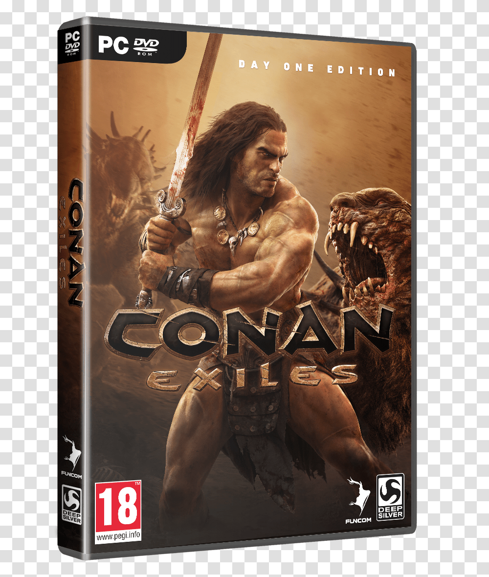 The Full Journey Through Conan Exiles Cover, Poster, Advertisement, Person, Flyer Transparent Png