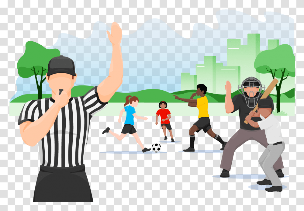 The Future Of Sports Officiating Illustration Illustration, Person, Helmet, Working Out, Fitness Transparent Png